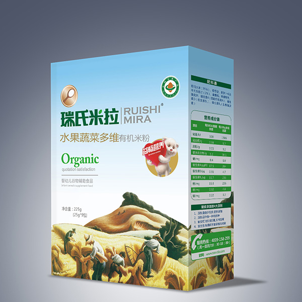 瑞氏米拉水果蔬菜多維有機米粉225g