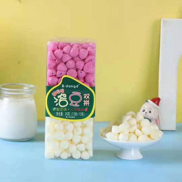 香噹噹溶豆雙拼-酸奶味+火龍果味