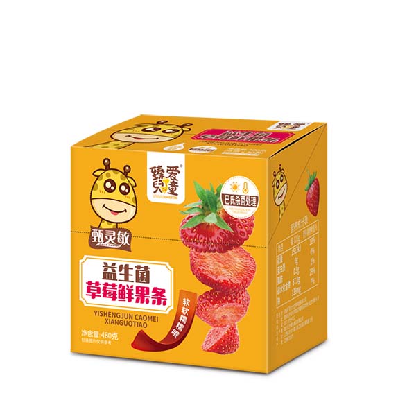 臻愛兒童益生菌草莓鮮果條1