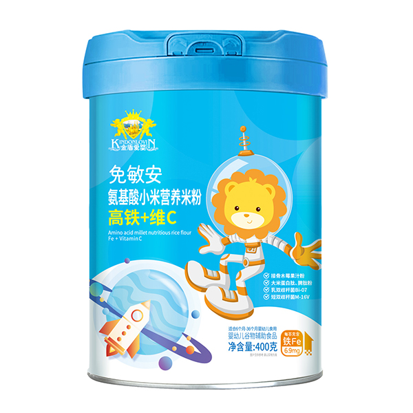 金盾愛嬰免敏安氨基酸小米營養(yǎng)米粉 高鐵+維C