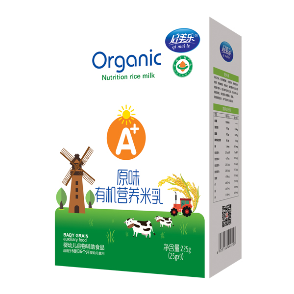 啟美樂(lè)有機(jī)營(yíng)養(yǎng)米乳盒裝-原味