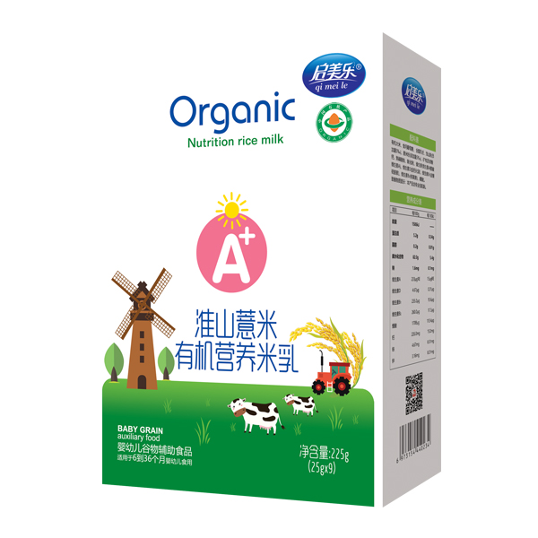 啟美樂(lè)有機(jī)營(yíng)養(yǎng)米乳盒裝-淮山薏米