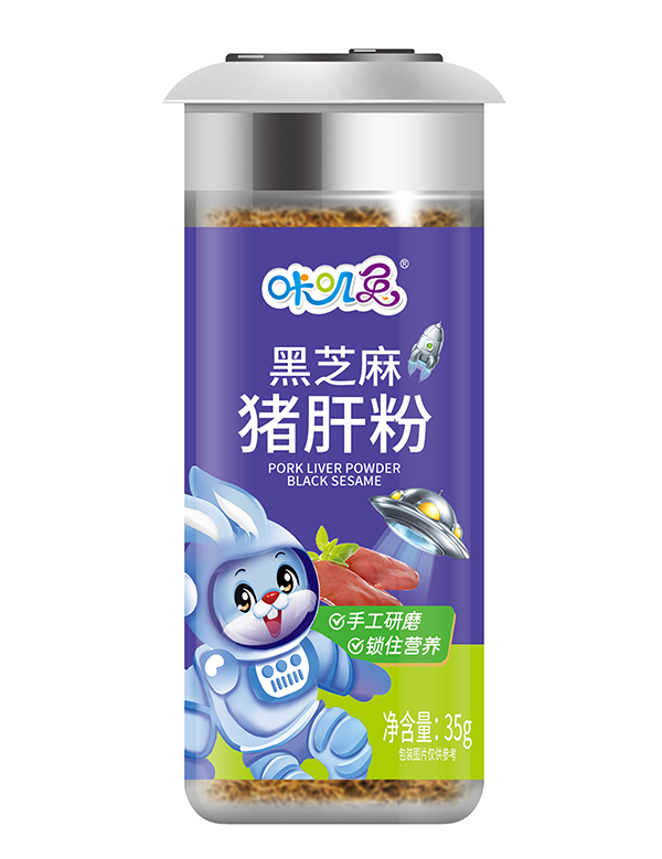 咔嘰兔黑芝麻豬肝粉