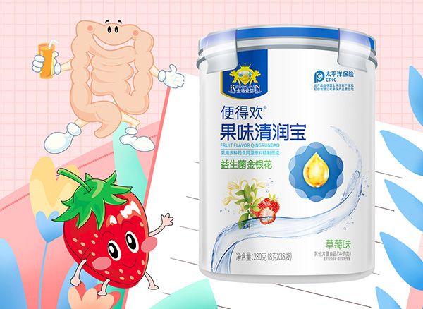 金盾愛(ài)嬰便得歡果味清潤(rùn)寶-益生菌金銀花