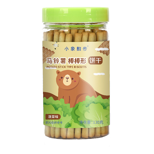 小象散步馬鈴薯棒形餅干-蔬菜味