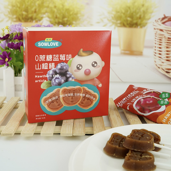 甄育0蔗糖藍莓味山楂棒