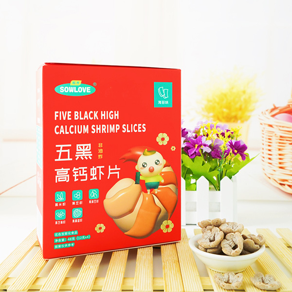 甄育五黑高鈣蝦片-海苔味