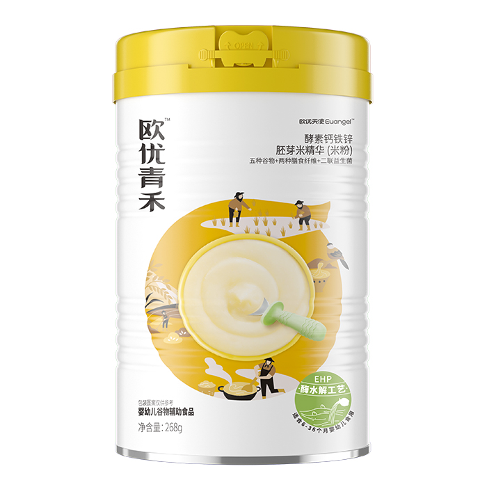 歐優(yōu)青禾酵素鈣鐵鋅胚芽米精華(米粉)