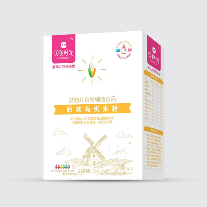 貝美時(shí)光原味有機(jī)米粉盒裝