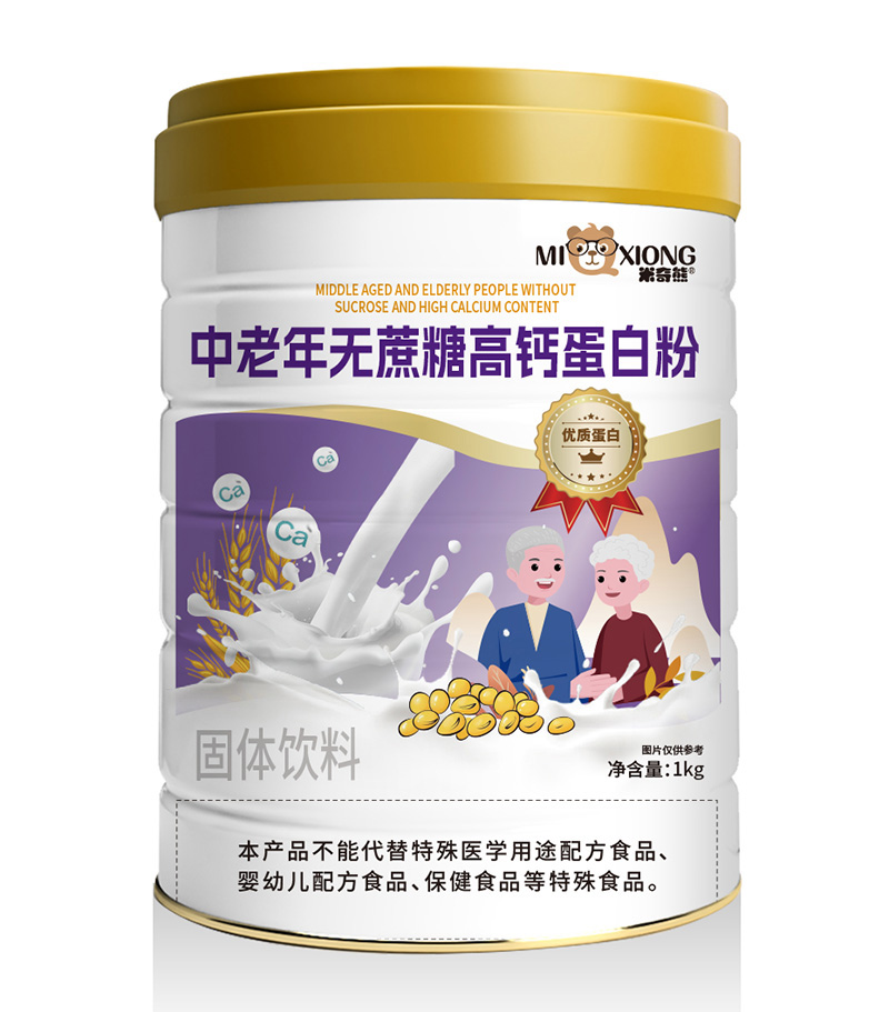 米奇熊中老年無蔗糖高鈣蛋白粉
