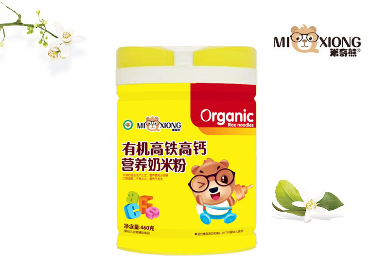 米奇熊有機高鐵高鈣營養(yǎng)奶米粉