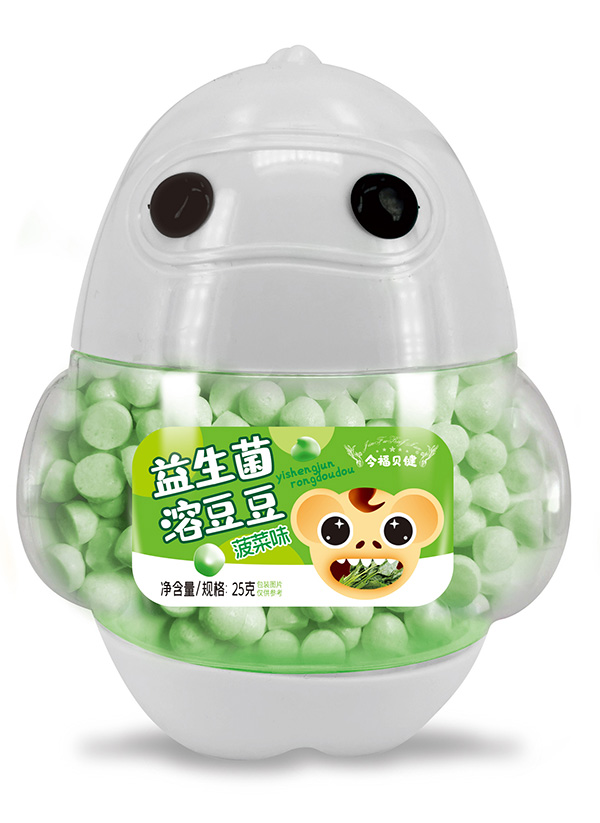 今福貝健企鵝型益生菌溶豆豆-菠菜味