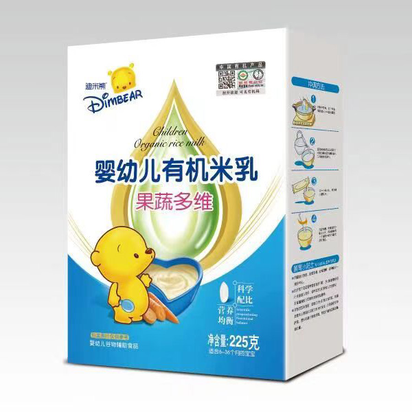 迪米熊嬰幼兒有機米乳-果蔬多維盒裝