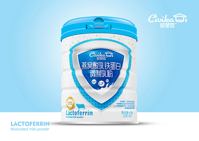 智慧嘉燕窩酸乳鐵蛋白調制乳粉