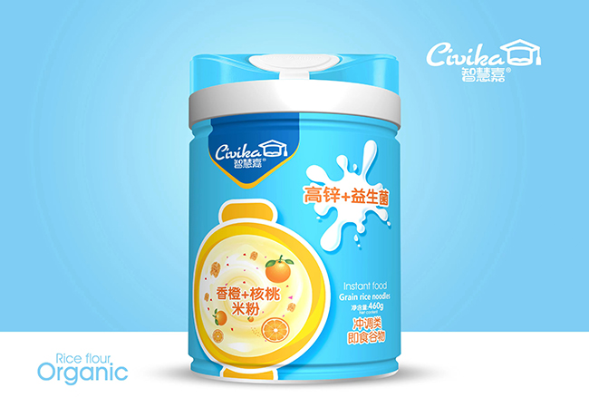 智慧嘉高鋅+益生菌(香橙+核桃)米粉
