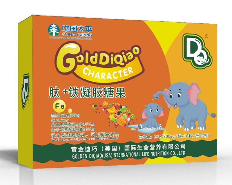 黃金迪巧肽+鐵凝膠糖果 橫版