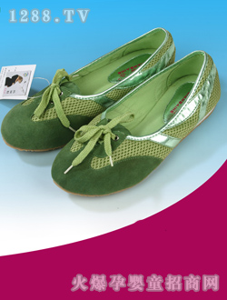 倩百合綠色孕婦運(yùn)動鞋