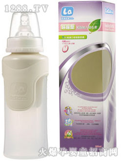 樂樂寶貝食品級(jí)硅膠防脹氣奶瓶