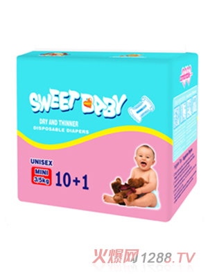 貝貝屋嬰兒紙尿褲MIN10+1PCS