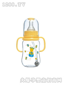 貝帝熊有柄小圓弧自動(dòng)奶瓶