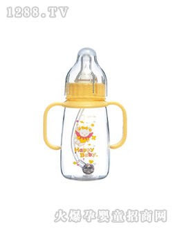貝帝熊有柄小方圓自動奶瓶