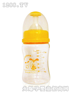 比卡諾寬口徑晶鉆玻璃奶瓶