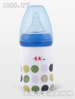 愛歲采晶骨瓷斑點小奶瓶藍(lán)色