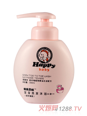 快樂貝比洗發(fā)沐浴二合一藍玫瑰型