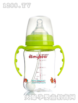 寬口徑自動握把PC奶瓶240ML