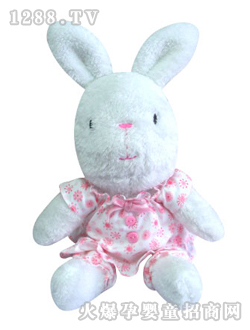 【E106726】小花兔玩偶