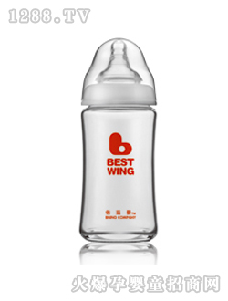 倍適嬰寬口徑玻璃奶瓶8安士