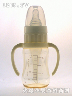 實感帶柄防嗆PES奶瓶120mL刻度