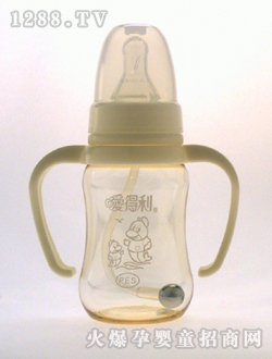 帶柄自動PES奶瓶120mL海豚