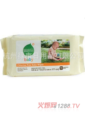 70片裝無(wú)酒精清潔護(hù)理嬰兒濕巾