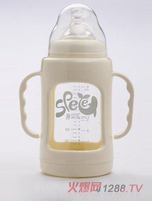 施貝樂寬口防摔奶瓶180ml