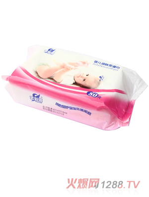 藝彩源嬰兒潤(rùn)膚柔濕巾80片裝