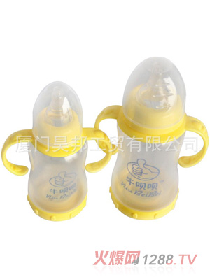 牛唄唄自動(dòng)防脹氣玻璃奶瓶