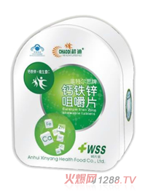 超迪鈣鐵鋅硒+維生素C咀嚼片