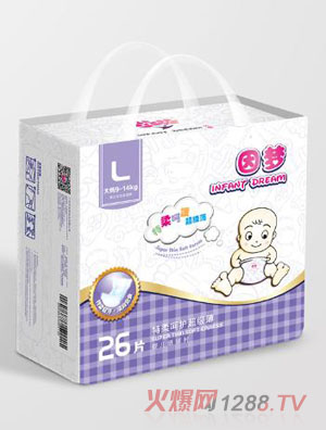 因夢特柔超級(jí)薄嬰兒紙尿片L碼