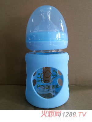 培愛寬口弧身玻璃防護奶瓶120ml