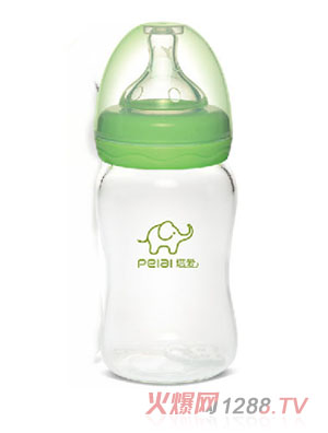 培愛(ài)寬口徑晶鉆玻璃奶瓶180ml