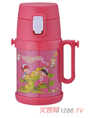 天使貝貝兒童水杯帶手柄
