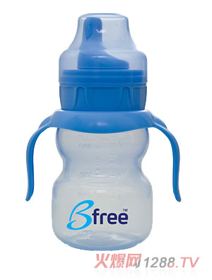 Bfree藍色雙柄易把握簡易學飲杯200ml