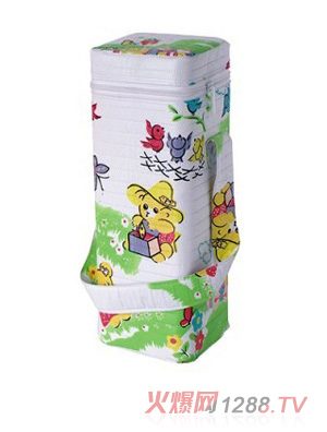 嬰樂美奶瓶保溫套綠色圖案