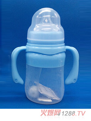 保利星160ml寬口葫蘆硅膠奶瓶