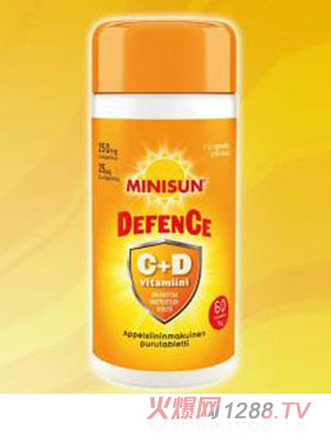 Minisun維生素C+D咀嚼片（健康防護(hù)型）
