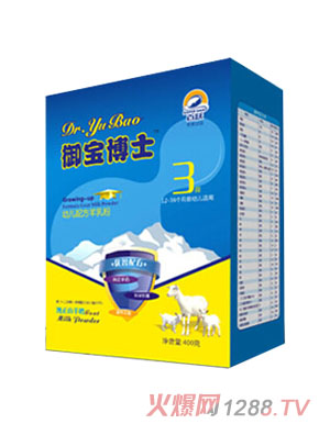 御寶博士?jī)?yōu)智盒裝羊奶粉3段