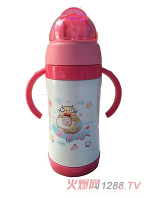 好樂嬰紅色帶蓋水杯