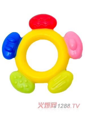 盟寶牙膠圓形五色