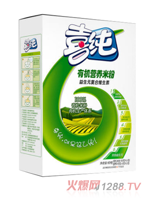 喜純益生元復(fù)合維生素有機營養(yǎng)米粉盒裝